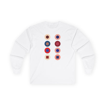 plate 310 long sleeve tee - White