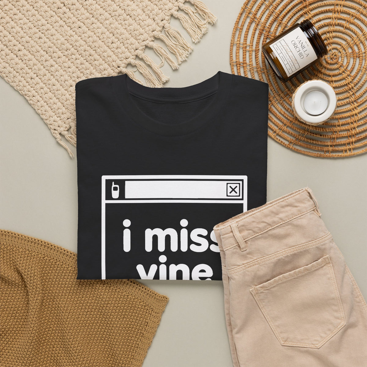i miss vine error tee - Black by lonelyboi