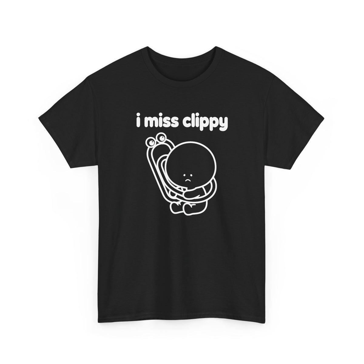 i miss clippy tee - Black by lonelyboi