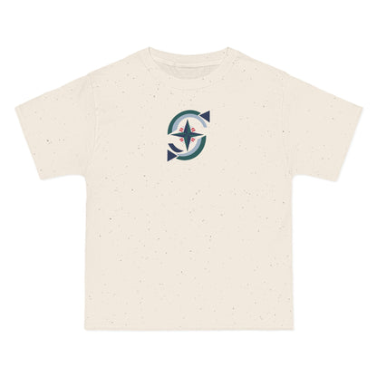 Seattle Baseball Heavyweight Tee — Natural, Navy, Teal & Grey