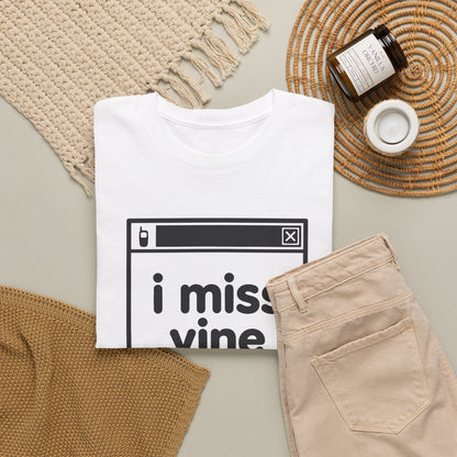 i miss vine error tee - White