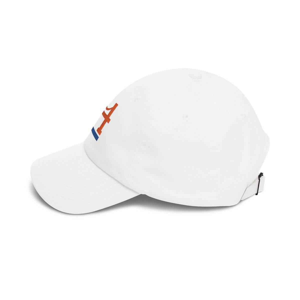 New York Baseball Dad Cap — Embroidered, Orange & Royal