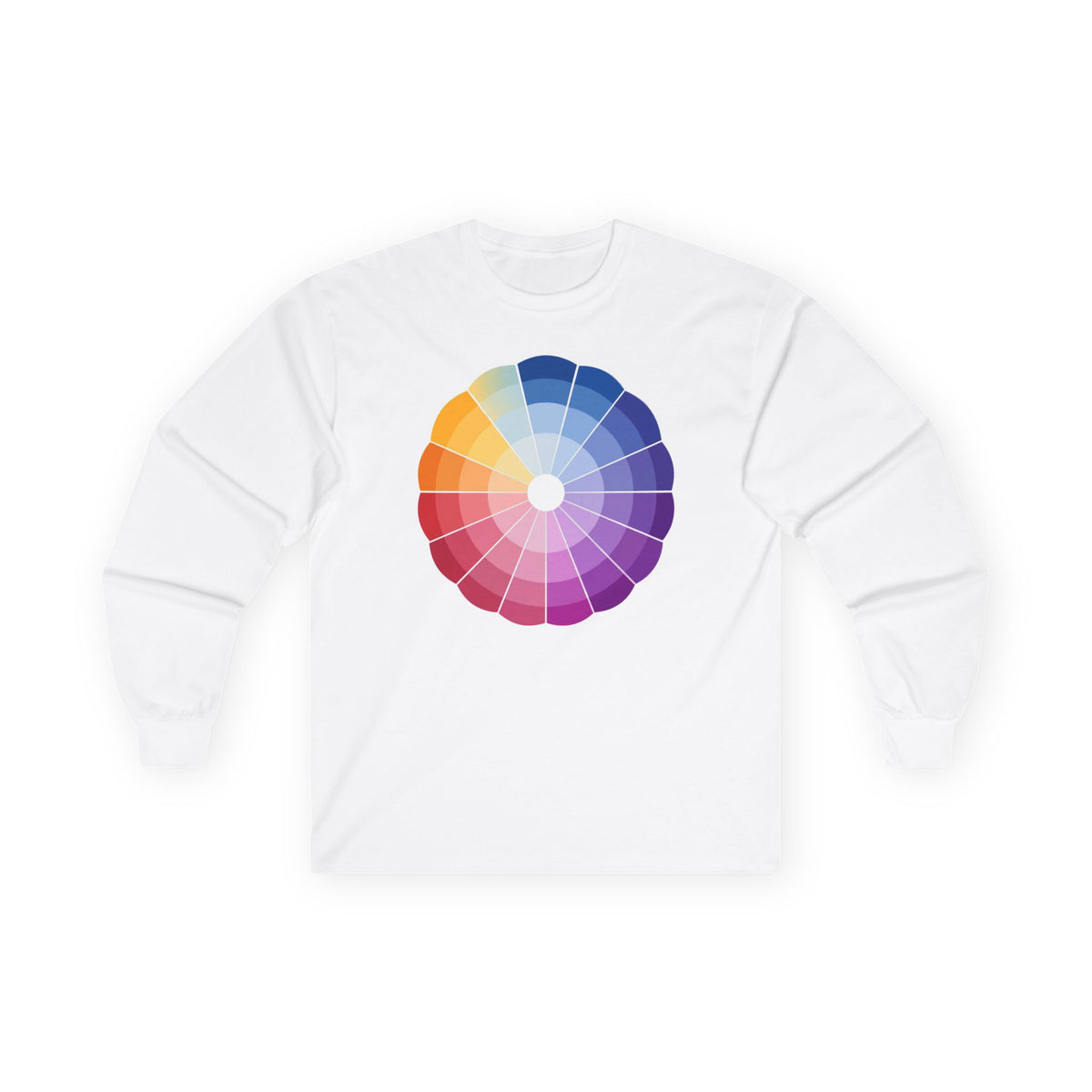 plate 185 long sleeve tee - White