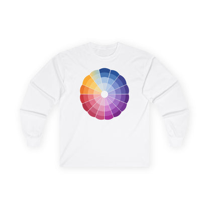 plate 185 long sleeve tee - White