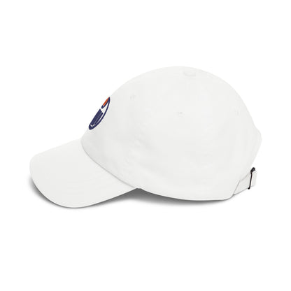 Edmonton Hockey Dad Cap — Embroidered, Navy & Orange