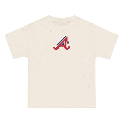 Atlanta Baseball Heavyweight Tee — Natural, Red & Navy