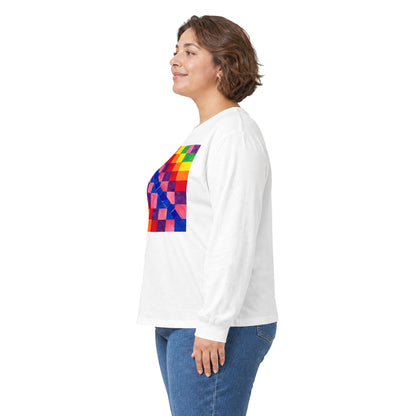 plate 298 long sleeve tee - White