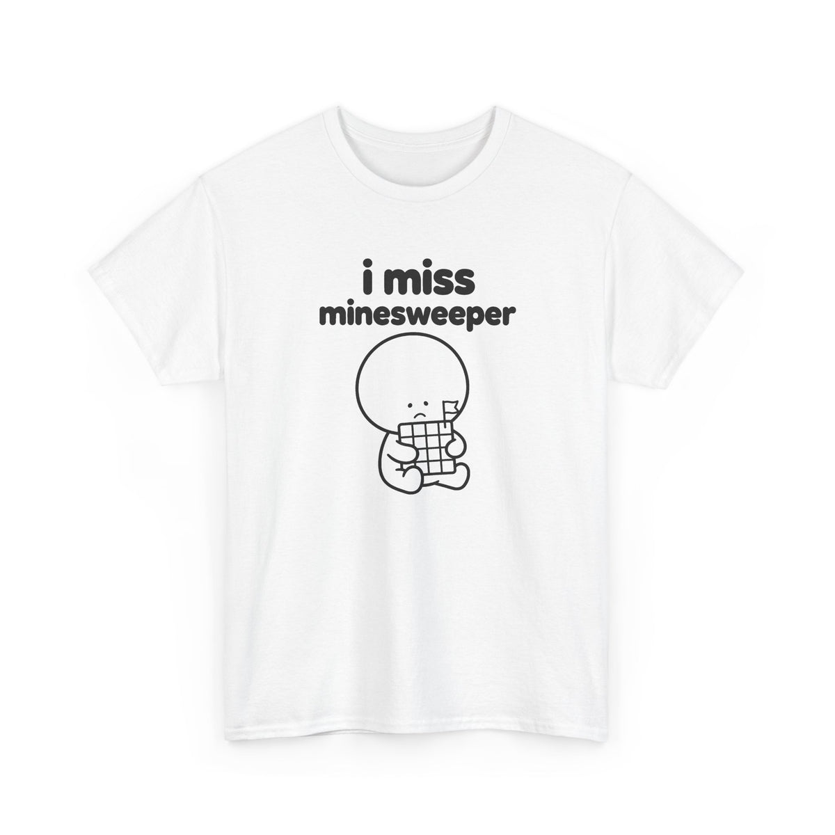i miss minesweeper tee - White