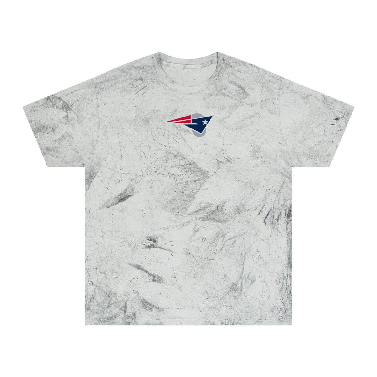 New England Football Tie-Dye Tee — Smoke, Navy, Grey & Red