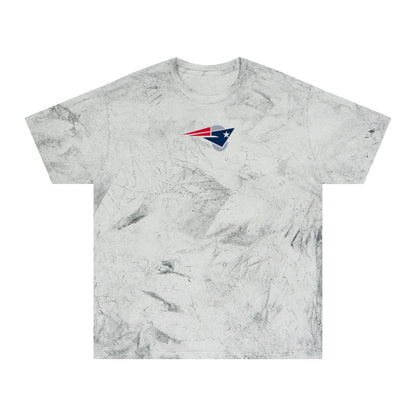 New England Football Tie-Dye Tee — Smoke, Navy, Grey & Red