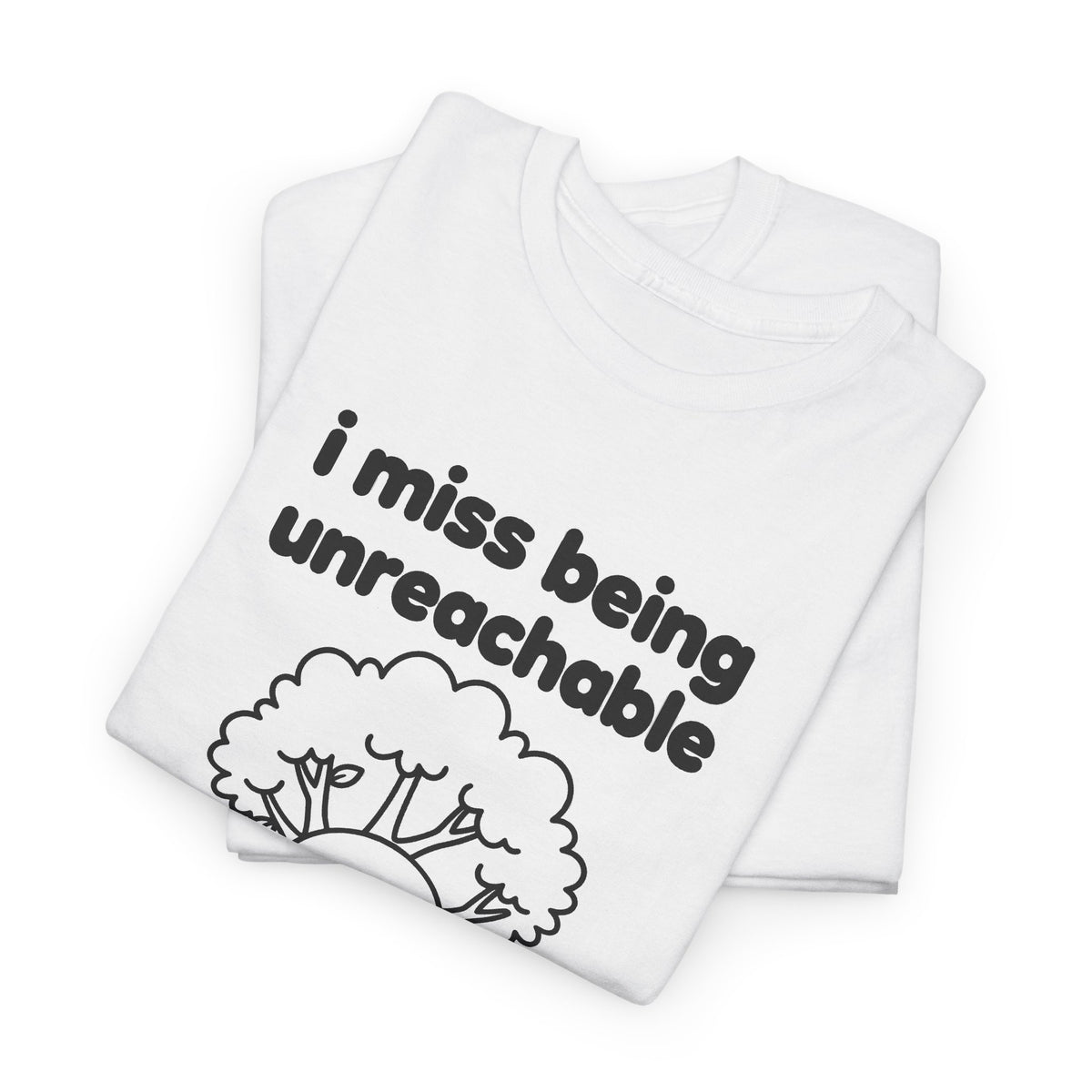 i miss being unreachable tee - White by lonelyboi