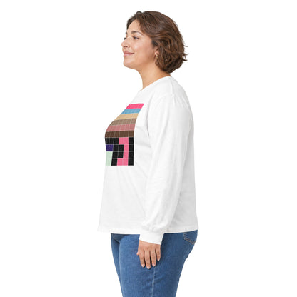 plate 324 long sleeve tee - White