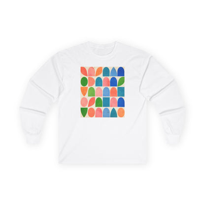 plate 409 long sleeve tee - White