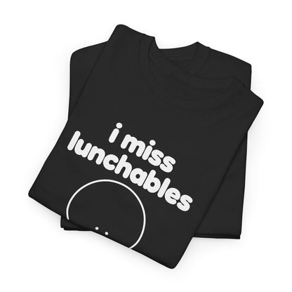 i miss lunchables tee - Black