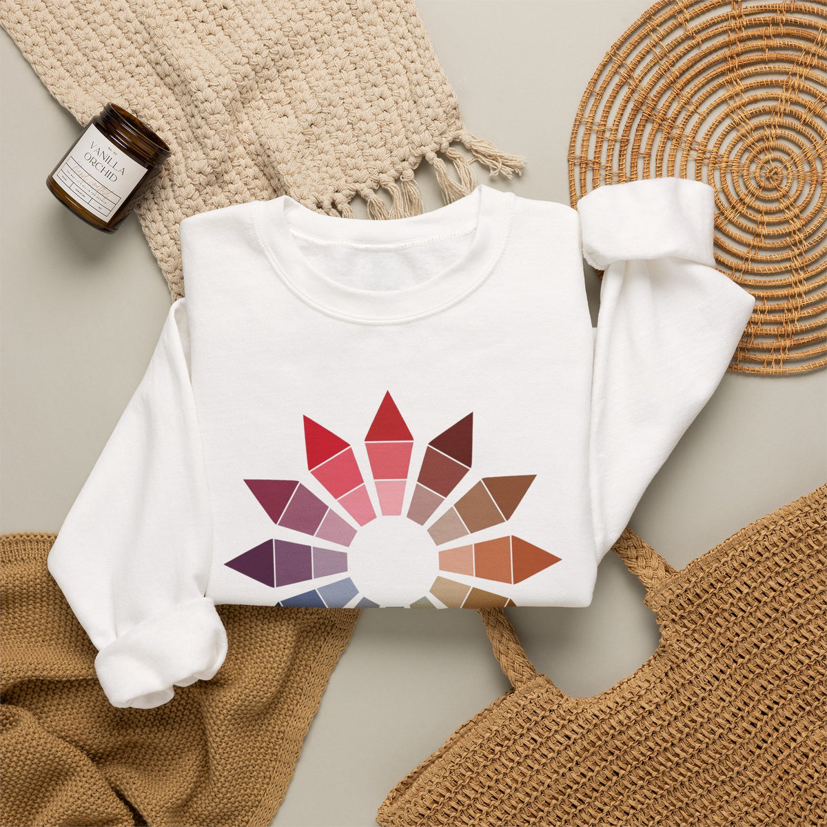 plate 287 crewneck - White