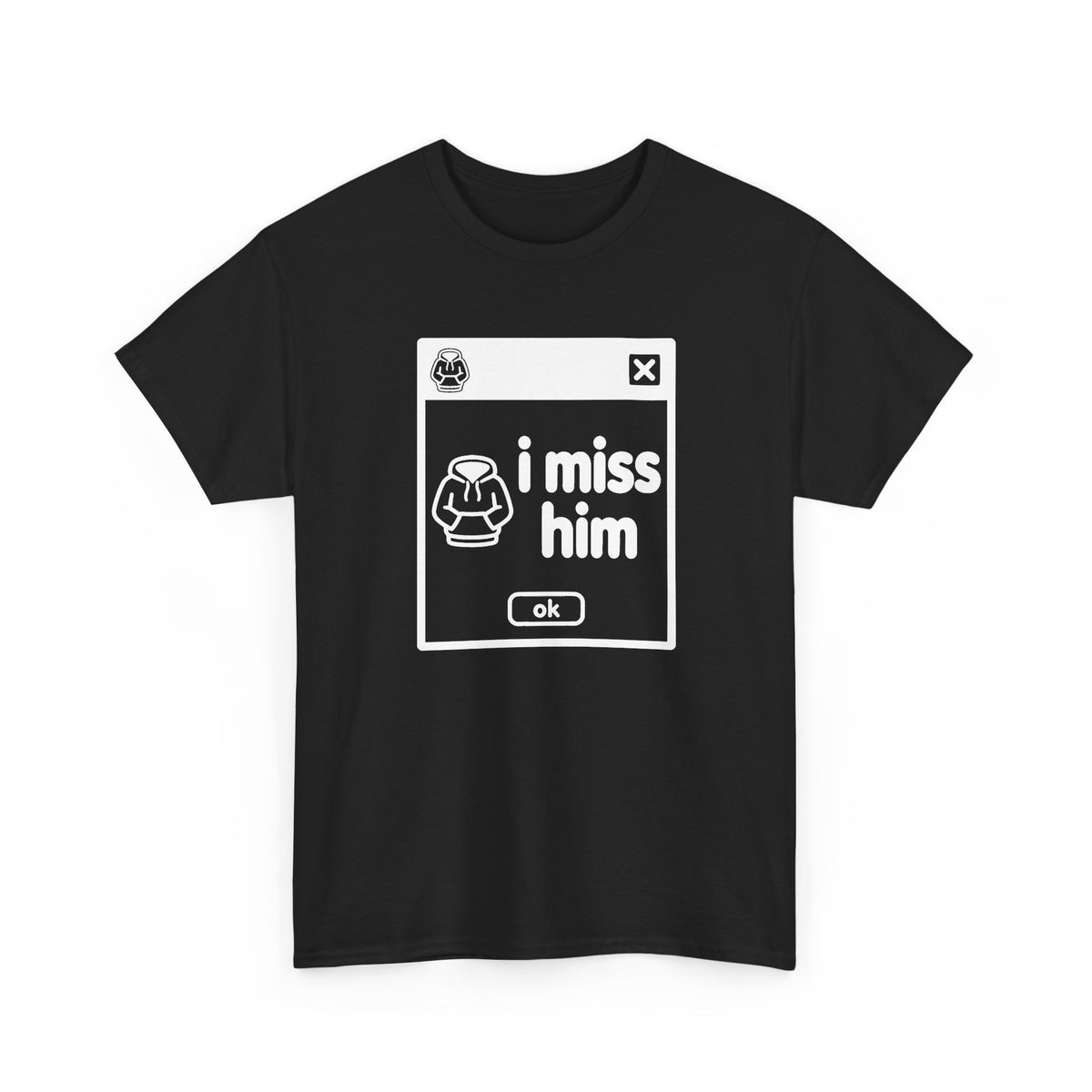 i miss him error tee - Black