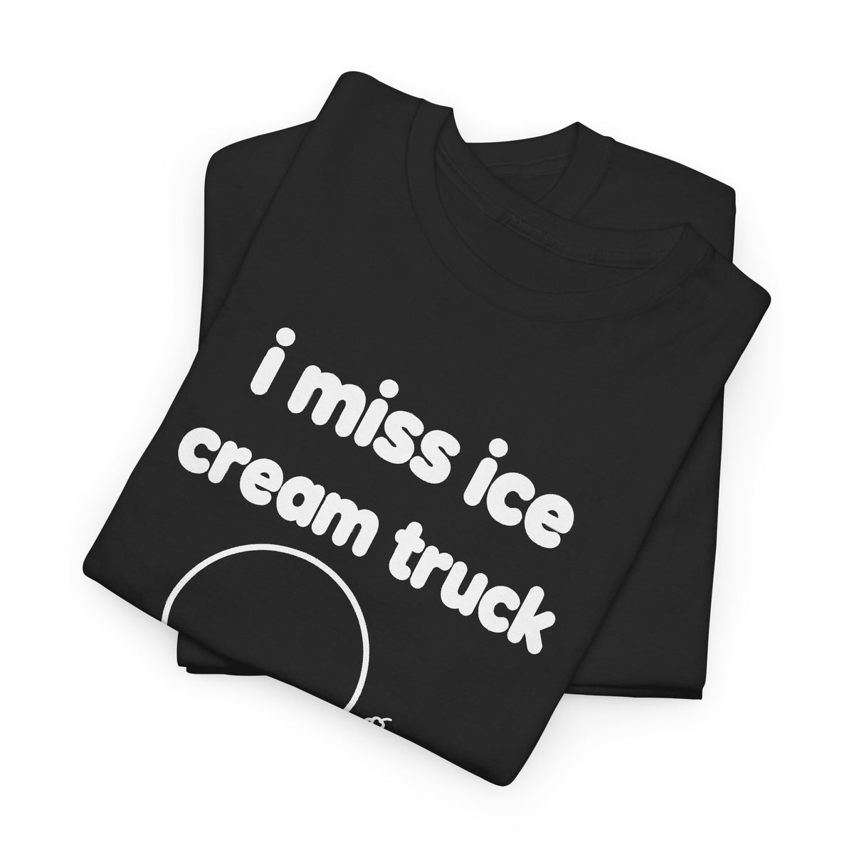 i miss the ice cream truck tee - Black by lonelyboi