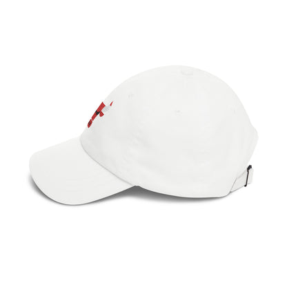 Chicago Basketball Dad Cap — Embroidered, Red, White & Black