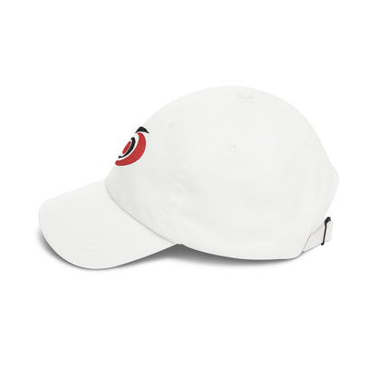 Carolina Hockey Dad Cap — Embroidered, Black & Red