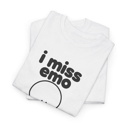 i miss emo tee - White