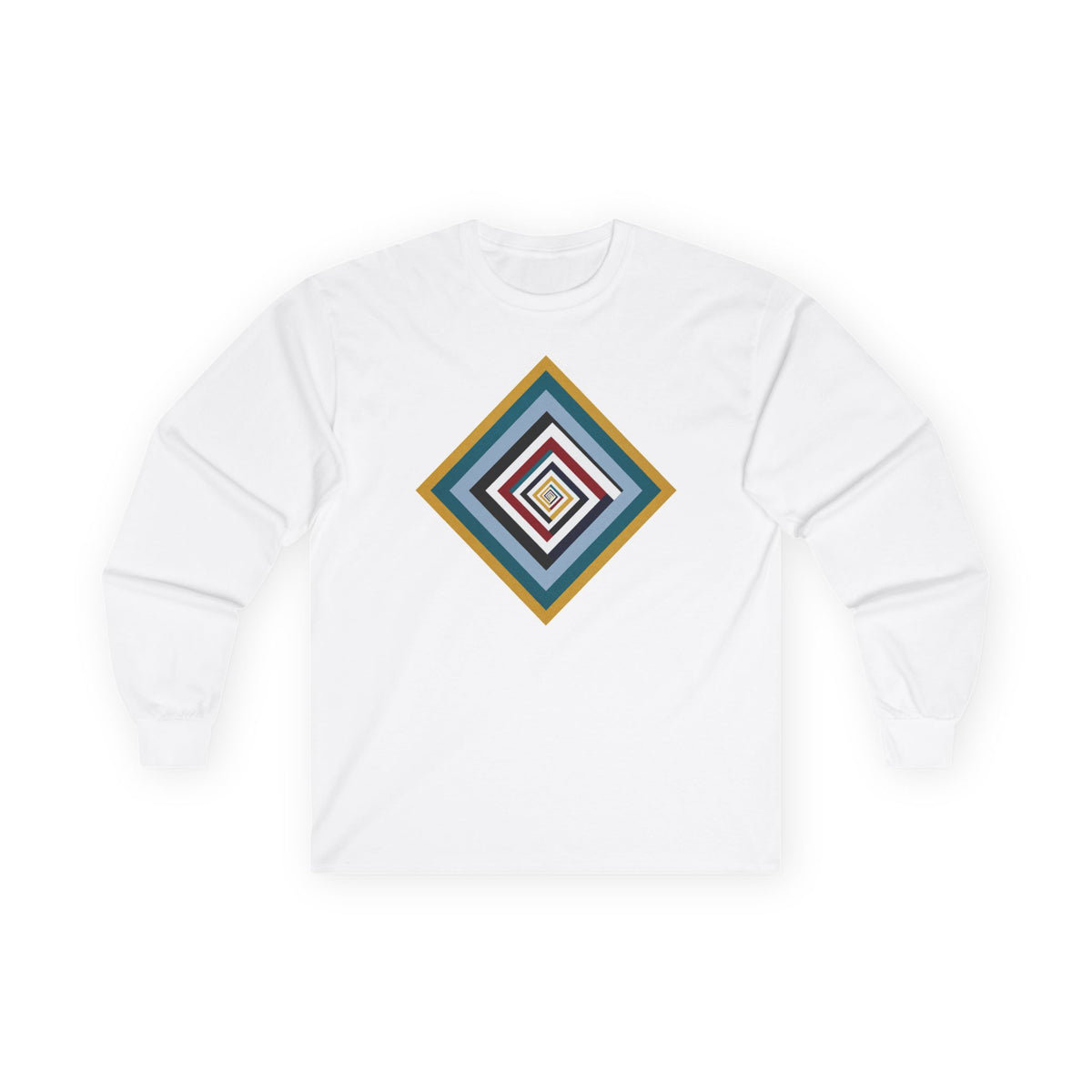 plate 451 long sleeve tee - White