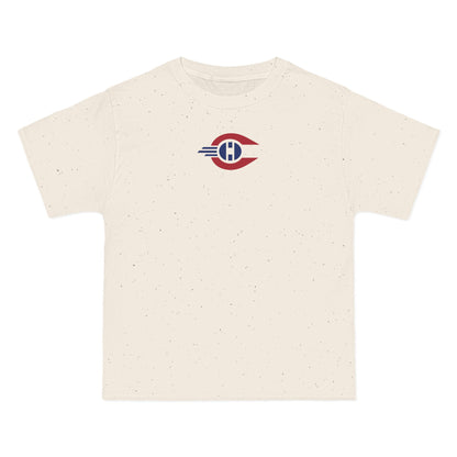 Montreal Hockey Heavyweight Tee — Natural, Red & Navy
