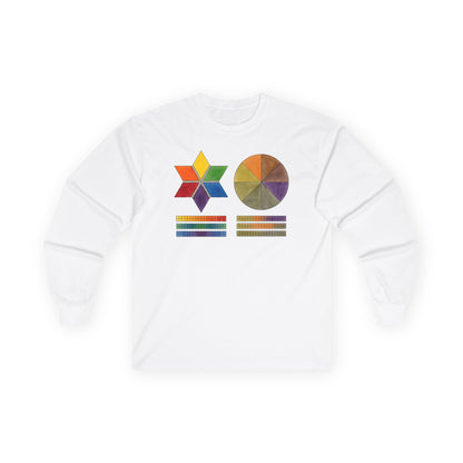 plate 202 long sleeve tee - White