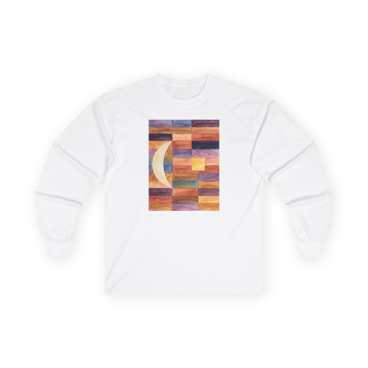 plate 370 long sleeve tee - White by onlycolor