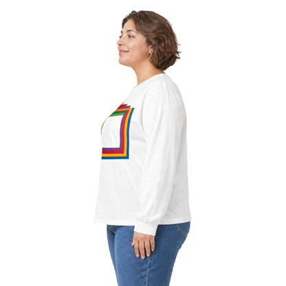 plate 252 long sleeve tee - White