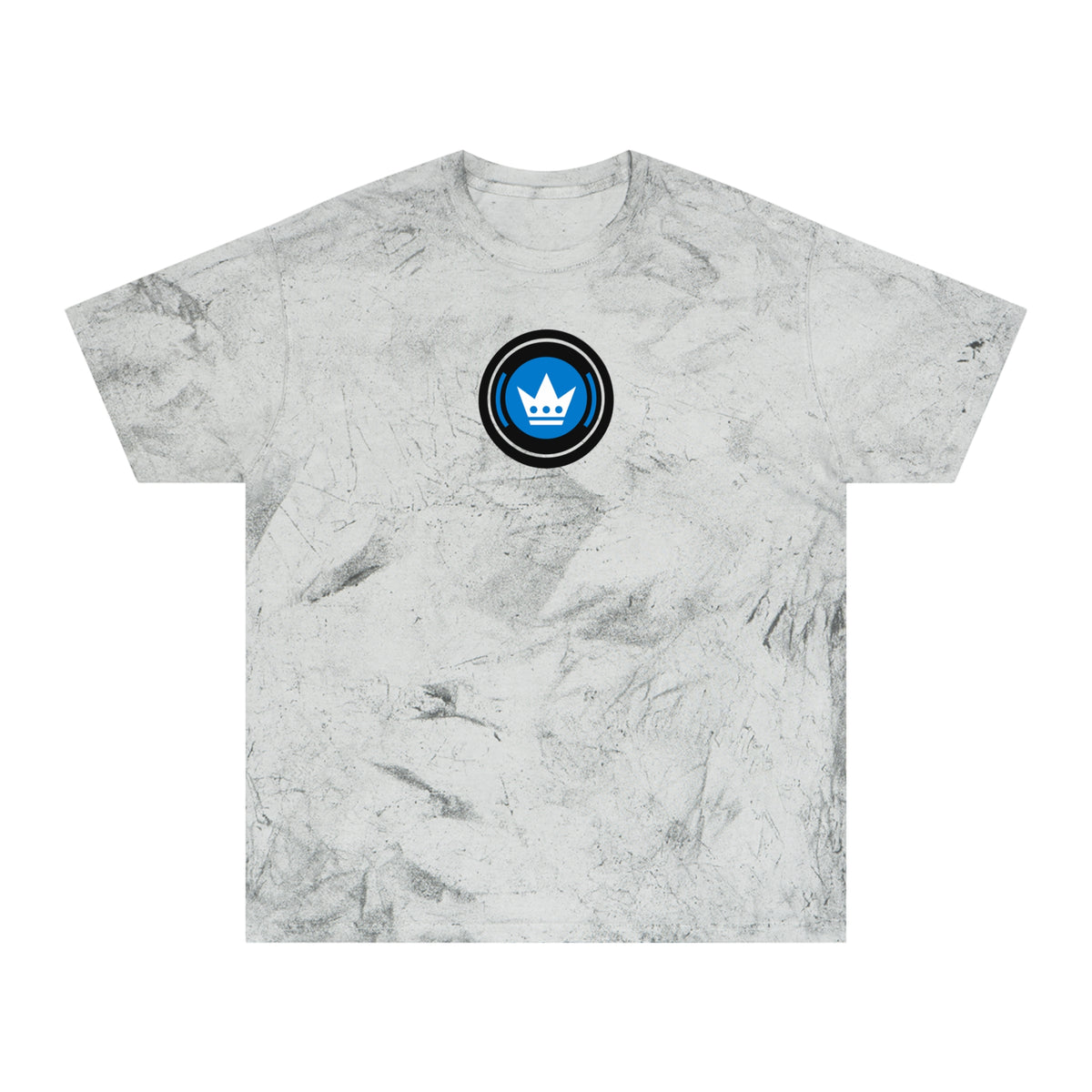 Charlotte Soccer Tie-Dye Tee — Smoke, Black, Aqua & White
