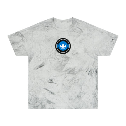 Charlotte Soccer Tie-Dye Tee — Smoke, Black, Aqua & White