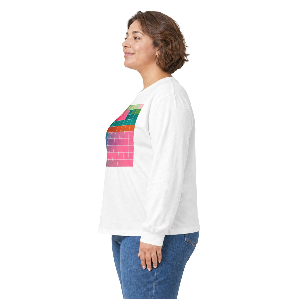 plate 236 long sleeve tee - White