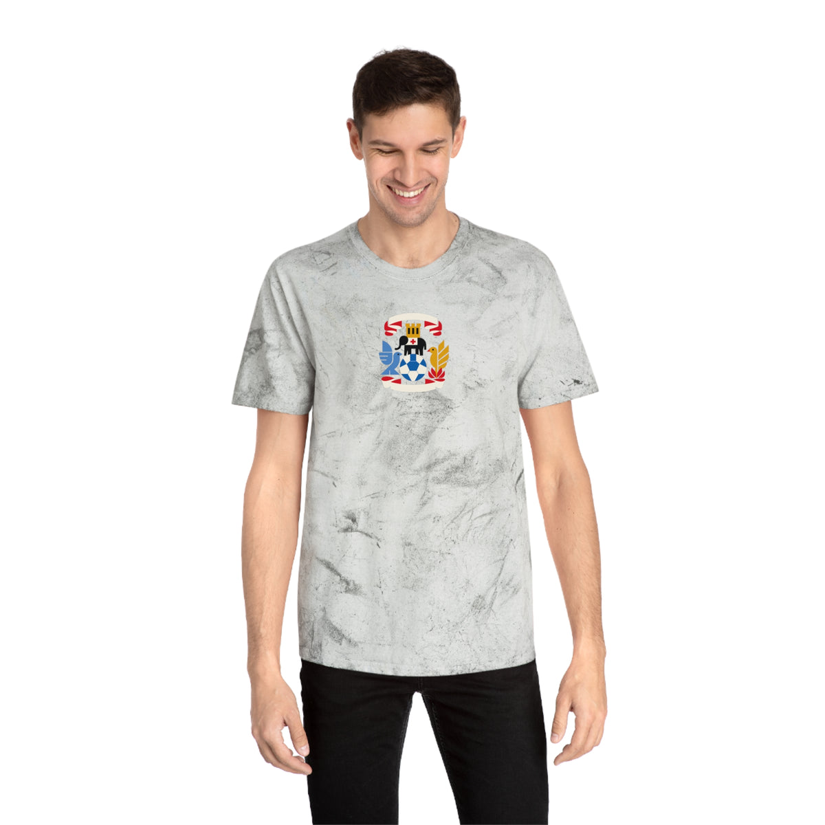 Coventry Soccer Tie-Dye Tee — Smoke, White, Royal & Red