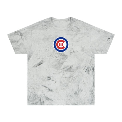 Chicago Baseball Tie-Dye Tee — Smoke, Royal, White & Red