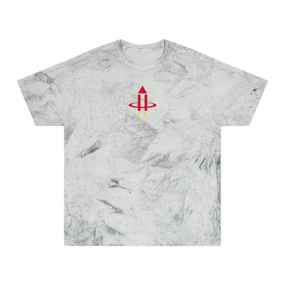 Houston Basketball Tie-Dye Tee — Smoke, Crimson & Bright Gold