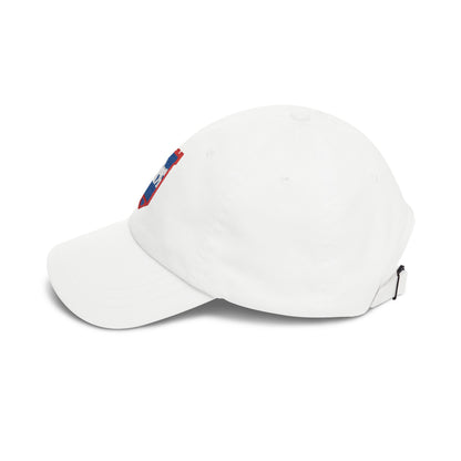 Ipswich Soccer Dad Cap — Embroidered, Royal, Red & White