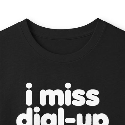 i miss dial-up long sleeve tee - Black