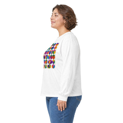 plate 217 long sleeve tee - White