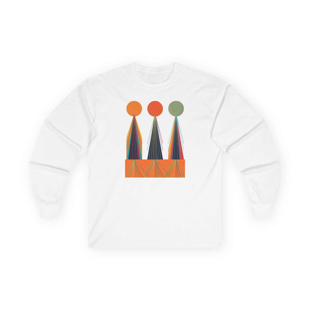 plate 179 long sleeve tee - White