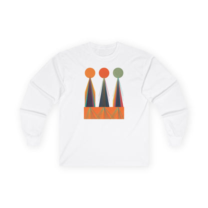 plate 179 long sleeve tee - White